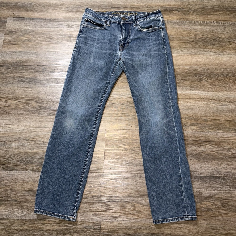 American Eagle Jeans Mens 29W x 30L Faded Blue Wash Extreme Flex Stretch